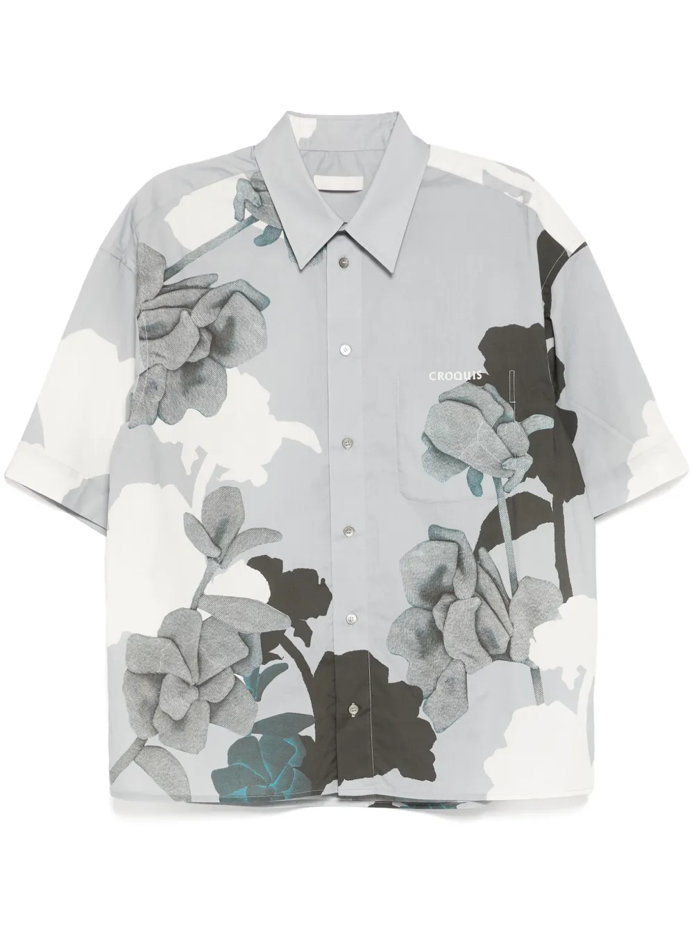 logo-print shirt