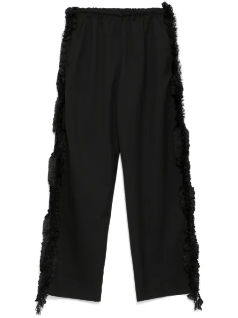 JNBY Side-detailed straight trousers