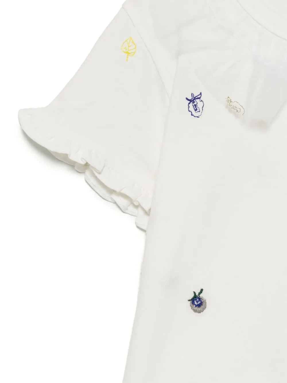 Jnby By Jnby Embroidery-embellished T-shirts In White