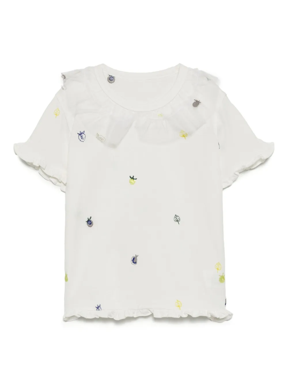 jnby by JNBY embroidery-embellished T-shirts | White | Image 1