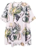 JNBY graphic-print dress - Pink
