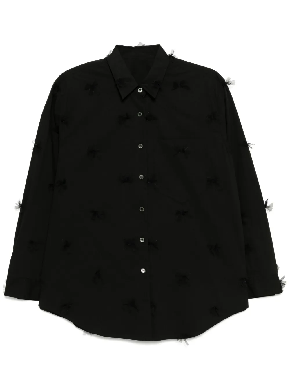 bow-embellished shirt