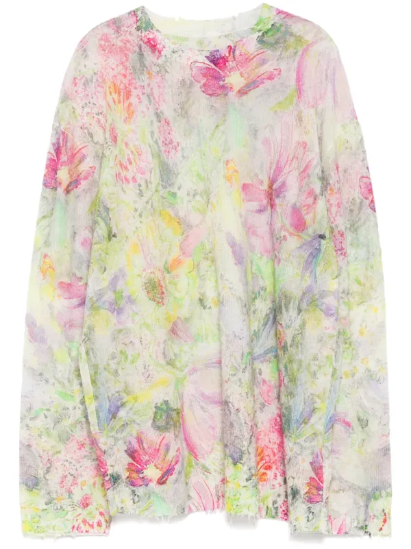 JNBY Maglione Oversize Con Ricamo Verde FARFETCH IT