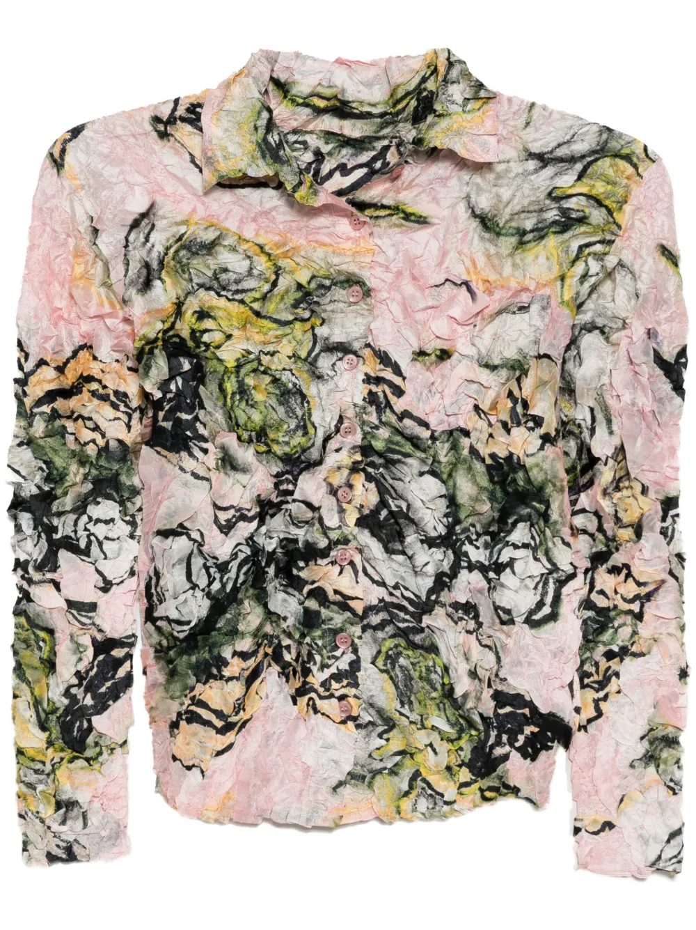 graphic-print blouse