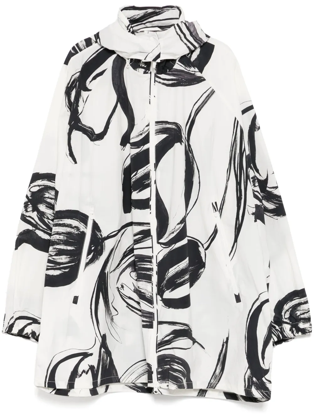 graphic-print windbreaker