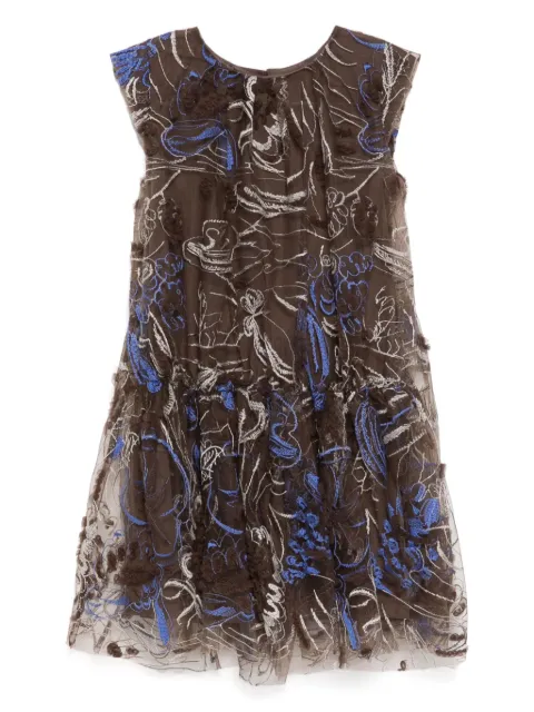 jnby by JNBY embroidered sleeveless dress