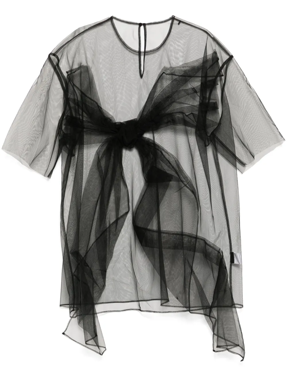 JNBY playera oversize con detalle de moño | negro | Image 1