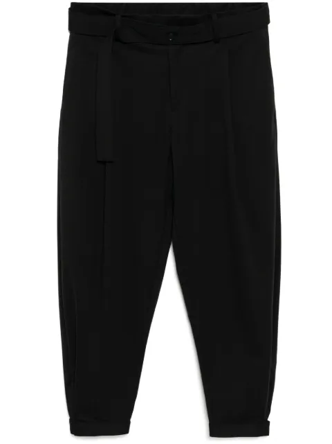 CROQUIS belted tapered trousers