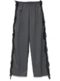 JNBY Side-detailed straight trousers - Grey