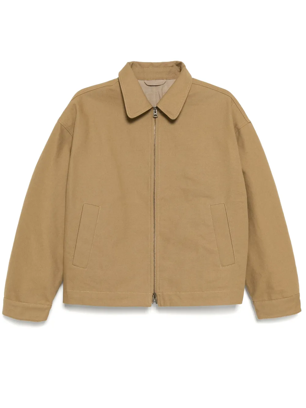 cotton zip-up jacket