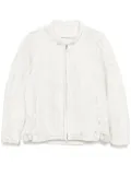 CROQUIS panelled denim jacket - White