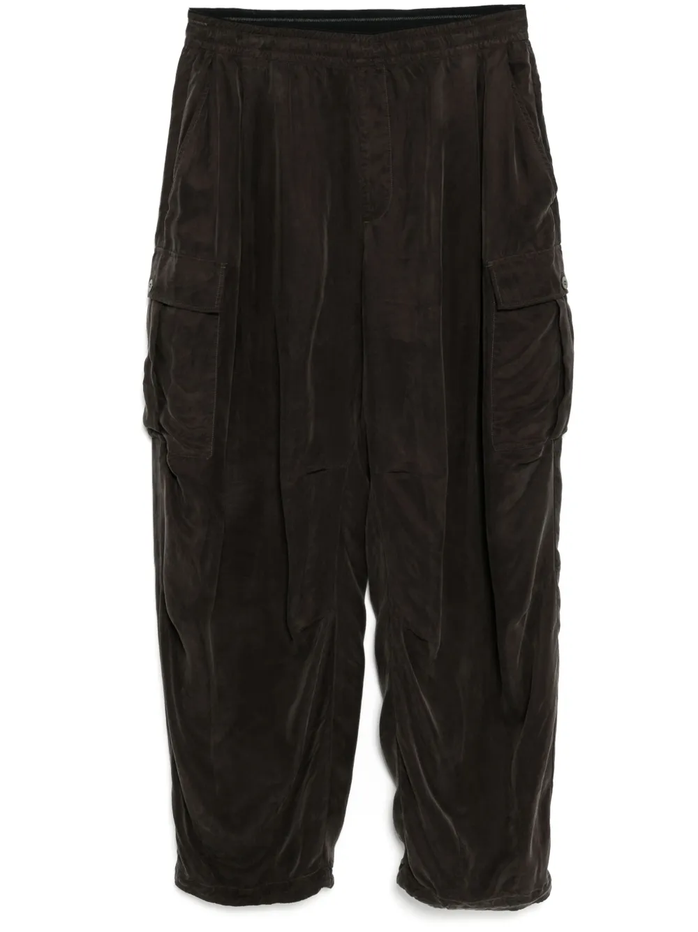 drawstring cargo trousers