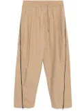 CROQUIS zip-detail trousers - Neutrals