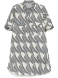 JNBY pattern-printed dress - Blue