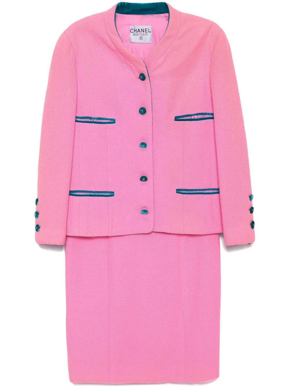 Image 1 of CHANEL Pre-Owned Tailleur con gonna 1996
