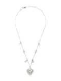 Christian Dior Pre-Owned 2010s heart-pendant necklace - Silver