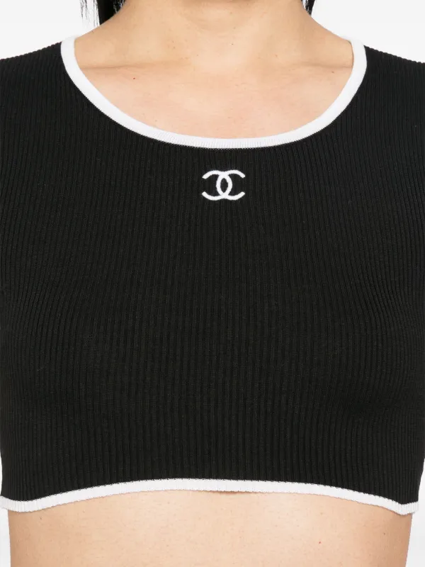 CHANEL】シャネル『ココマーク クロップド 半袖Tシャツ sizeM