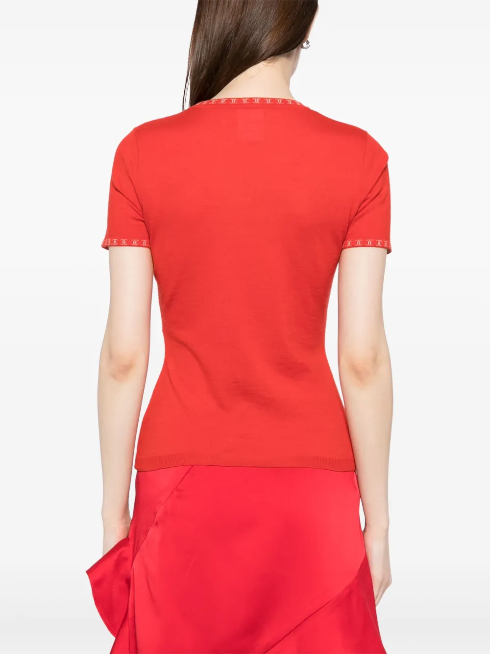 Pre-owned Chanel 2001 Knitted Top In Red