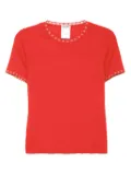 CHANEL Pre-Owned 2001 knitted top - Red