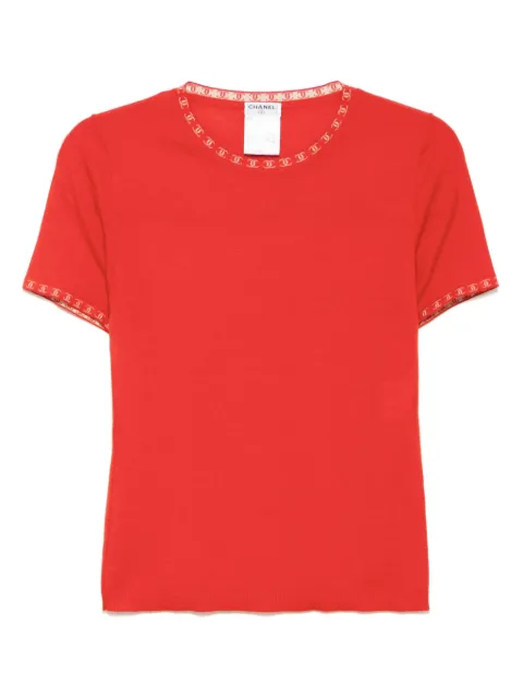 CHANEL Pre-Owned Top in maglia 2001