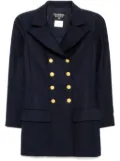 CHANEL Pre-Owned 1996 double breasted jacket - Blue