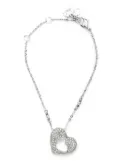 Christian Dior Pre-Owned 2010s heart-pendant bracelet - Silver