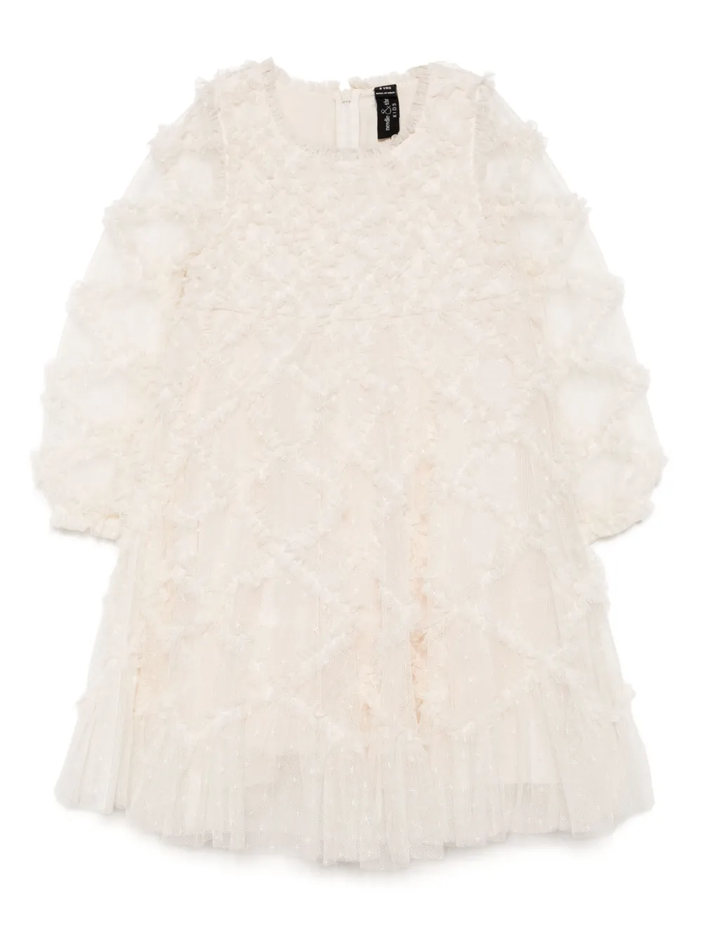 NEEDLE & THREAD KIDS Abito con ruches - Toni neutri
