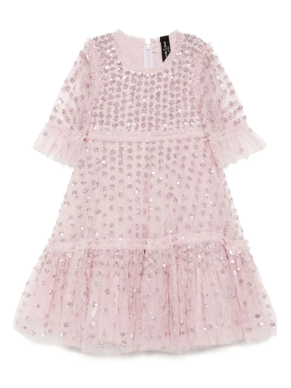 NEEDLE & THREAD KIDS スパンコールトリム ワンピース - ピンク NEEDLE & THREAD KIDS スパンコールトリム ワンピース - ピンク