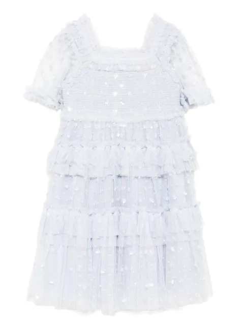 NEEDLE & THREAD KIDS polka dots mocked dress