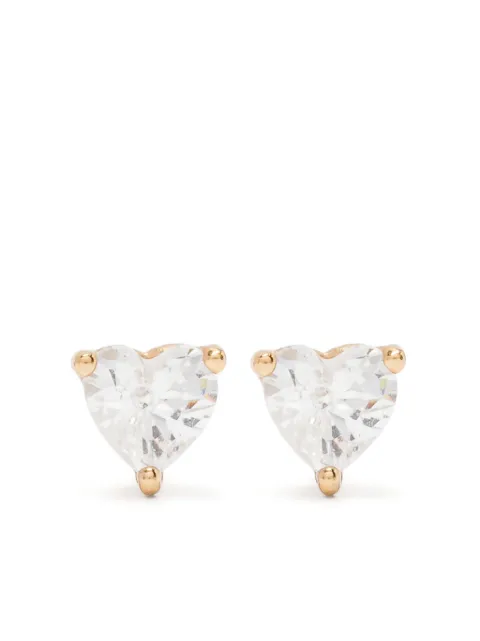 Astrid & Miyu heart crystal studs