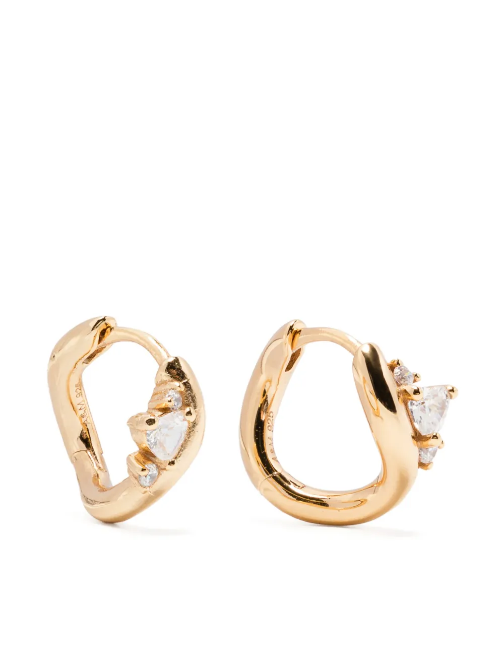 Astrid & Miyu Hidden Heart Molten Ohrringe | Gold | Image 1