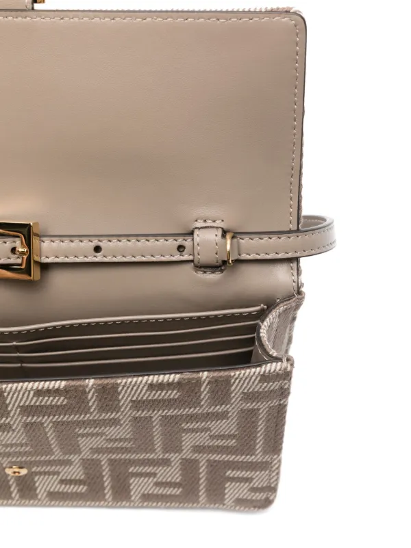ショルダーバッグ FENDI BORSA IN TESSUTO JACQUARD FF FENDI FF-jacquard Shoulder Bag | Brown | FARFETCH JO