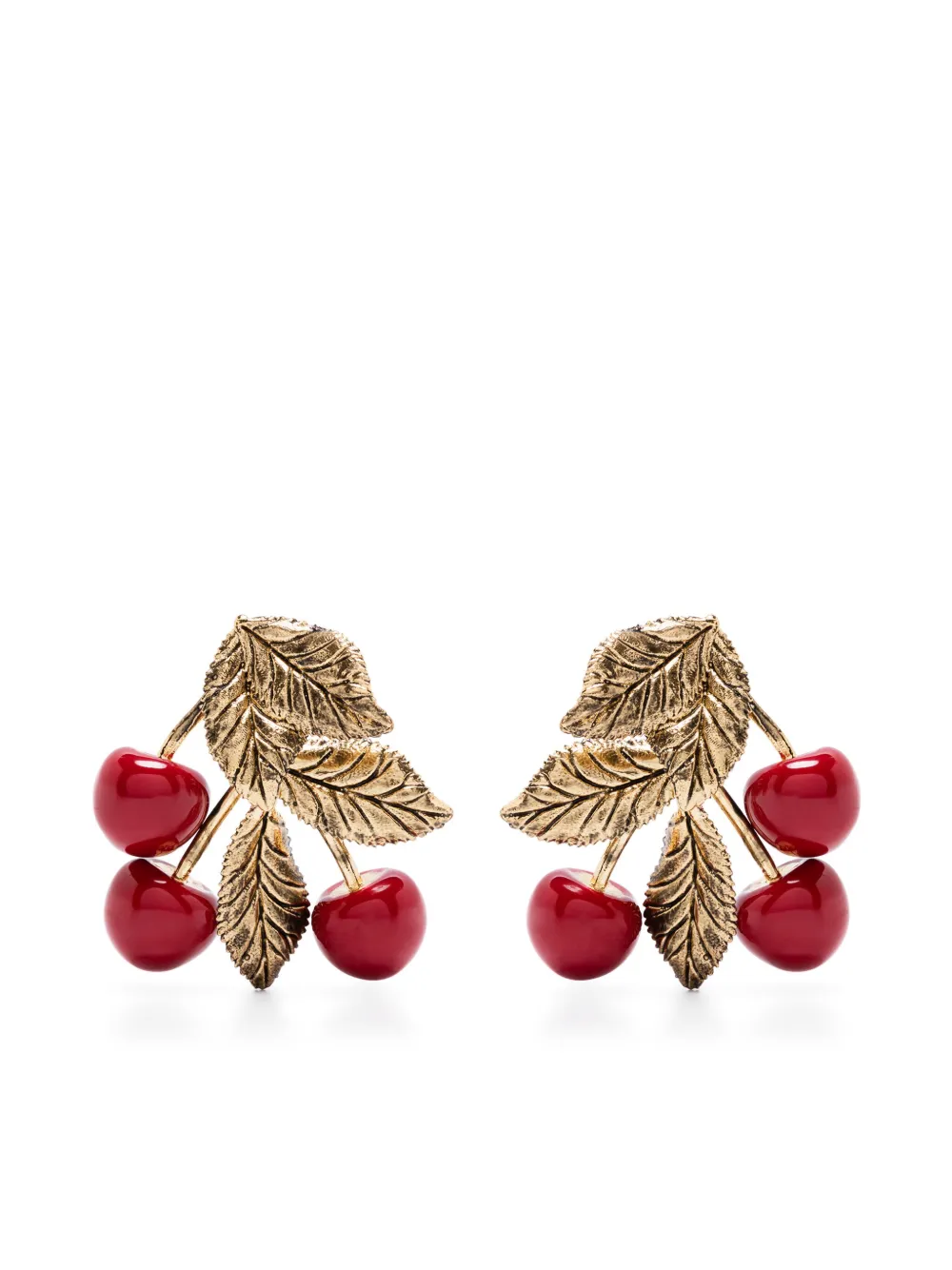 Saint Laurent Cherry Ohrringe - Gold
