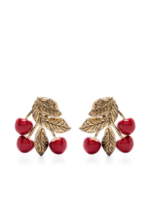 Saint Laurent boucles d'oreilles Cherry