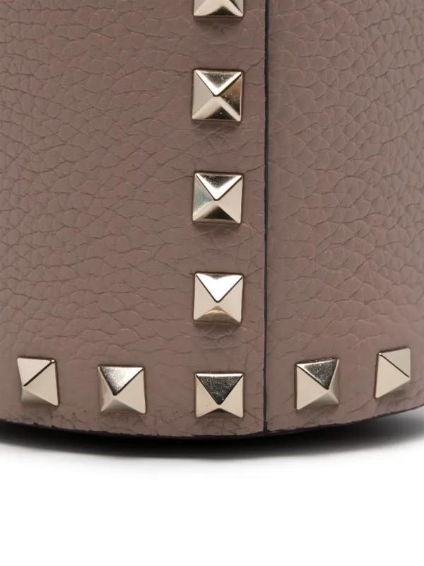 VALENTINO GARAVANI ◆ ロックスタッズ バケットバッグ VALENTINO - ロックスタッズ・バケットバッグ / 2way / ベージュ