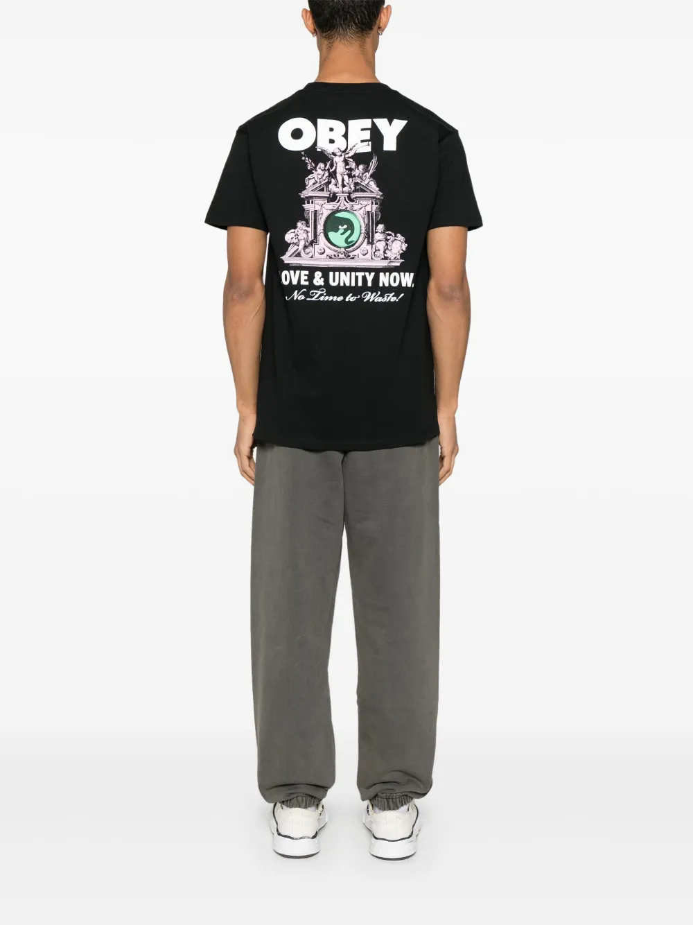 Obey Love & Unity Now T-shirt - Zwart