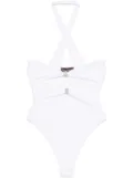 mvp wardrobe cut-out bodysuit - White