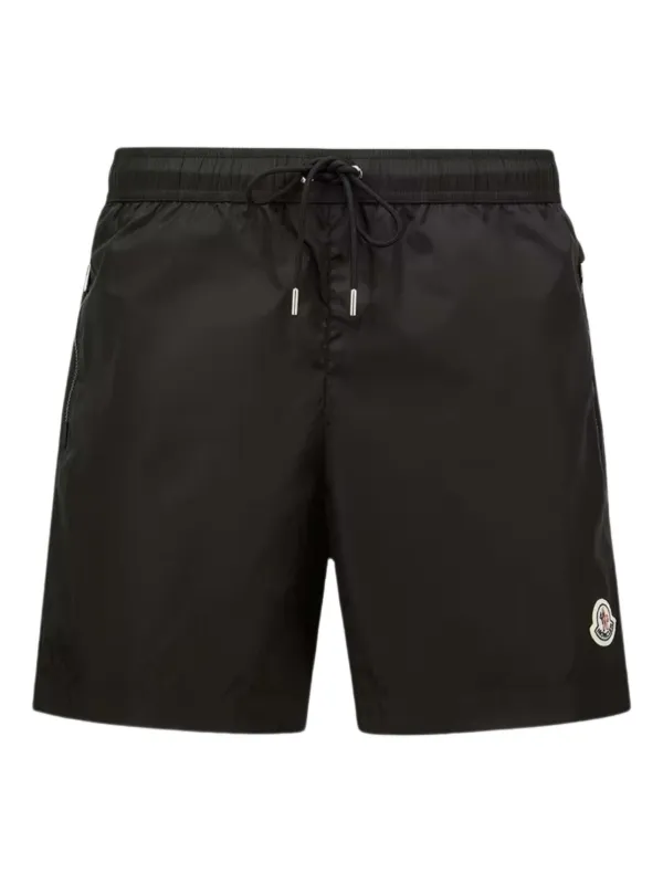 Moncler ロゴ トランクス水着 | ブラック | FARFETCH JP