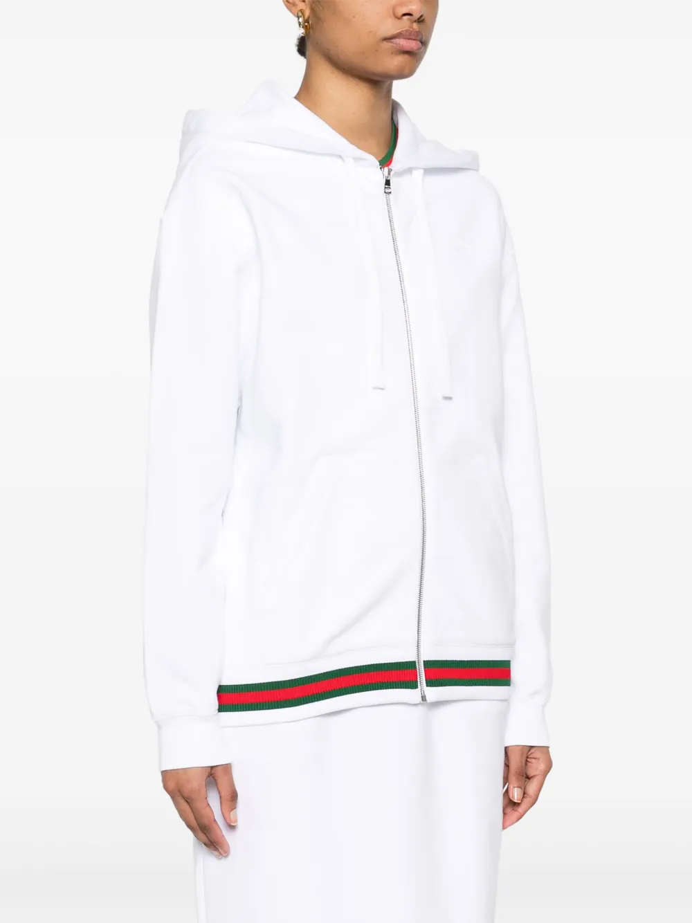 Gucci Hoodie met Web-streep Wit