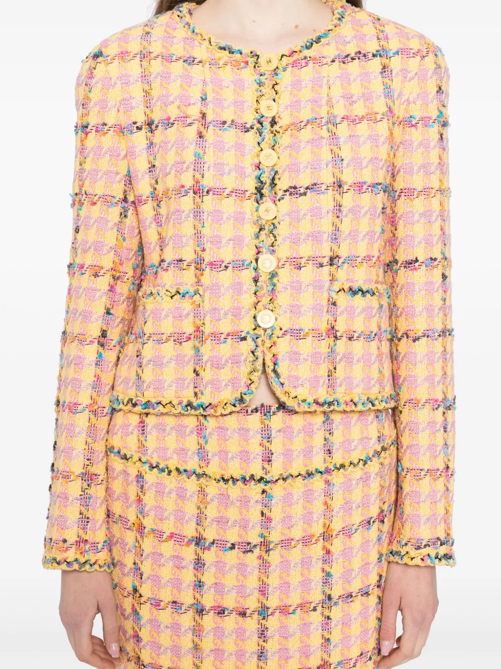 Pre-owned Chanel 1994 Setup Suit In Yellow