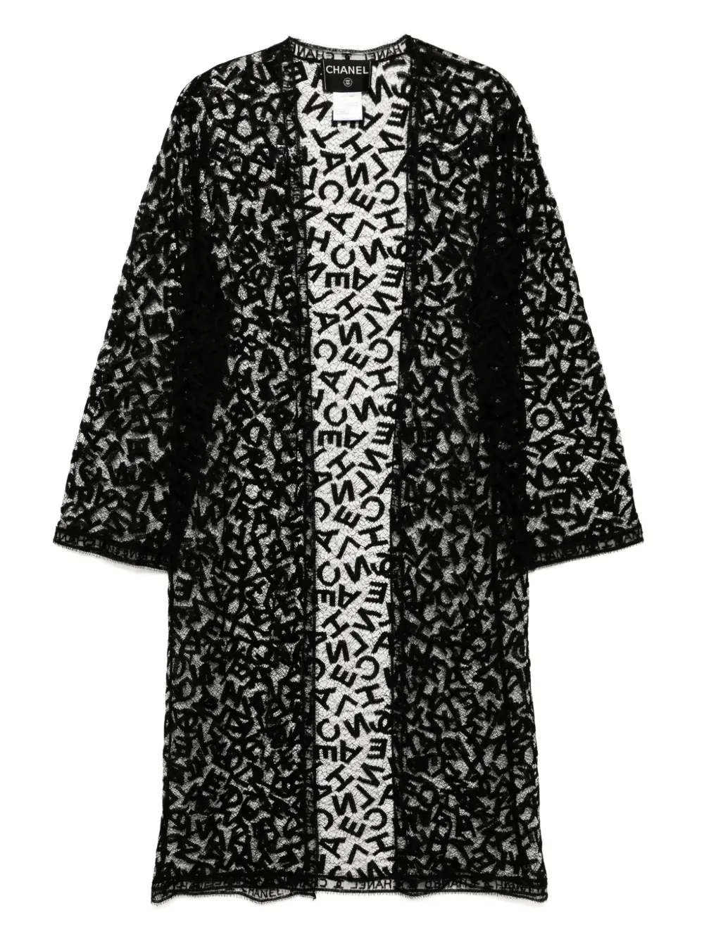 CHANEL Pre-Owned 1998 lace cardigan | Black | Image 1