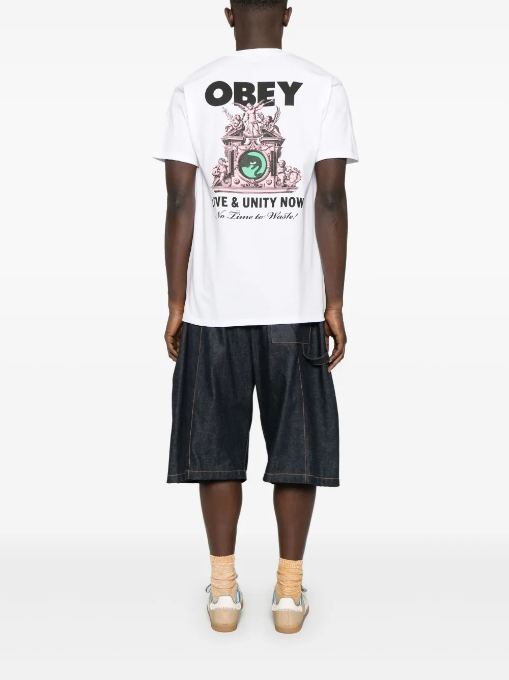 Obey T-shirt met print - Wit