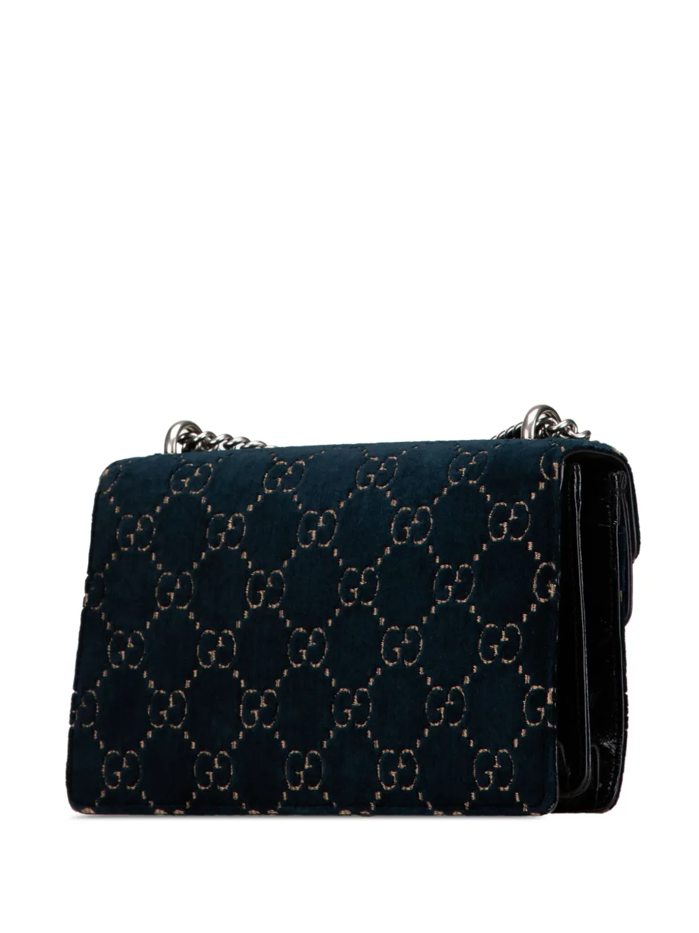 Gucci Pre-Owned 2000-2015 kleine GG Dionysus fluwelen schoudertas - Blauw