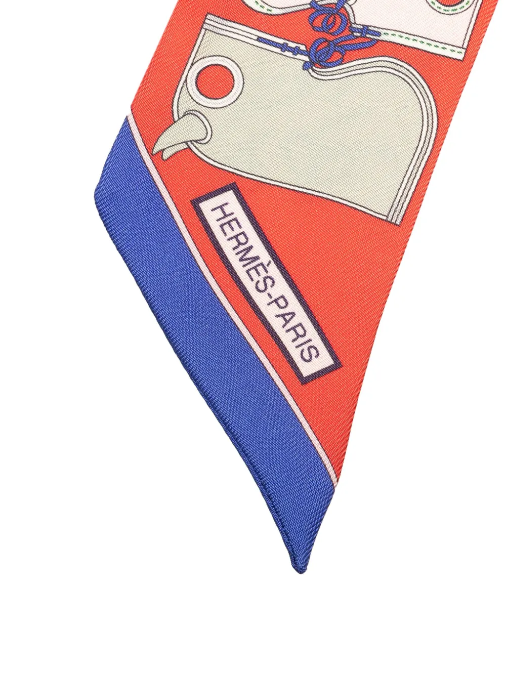 Hermès Pre-Owned foulard Camalis Twilly Scarf en soie 20e siècle | Image 2