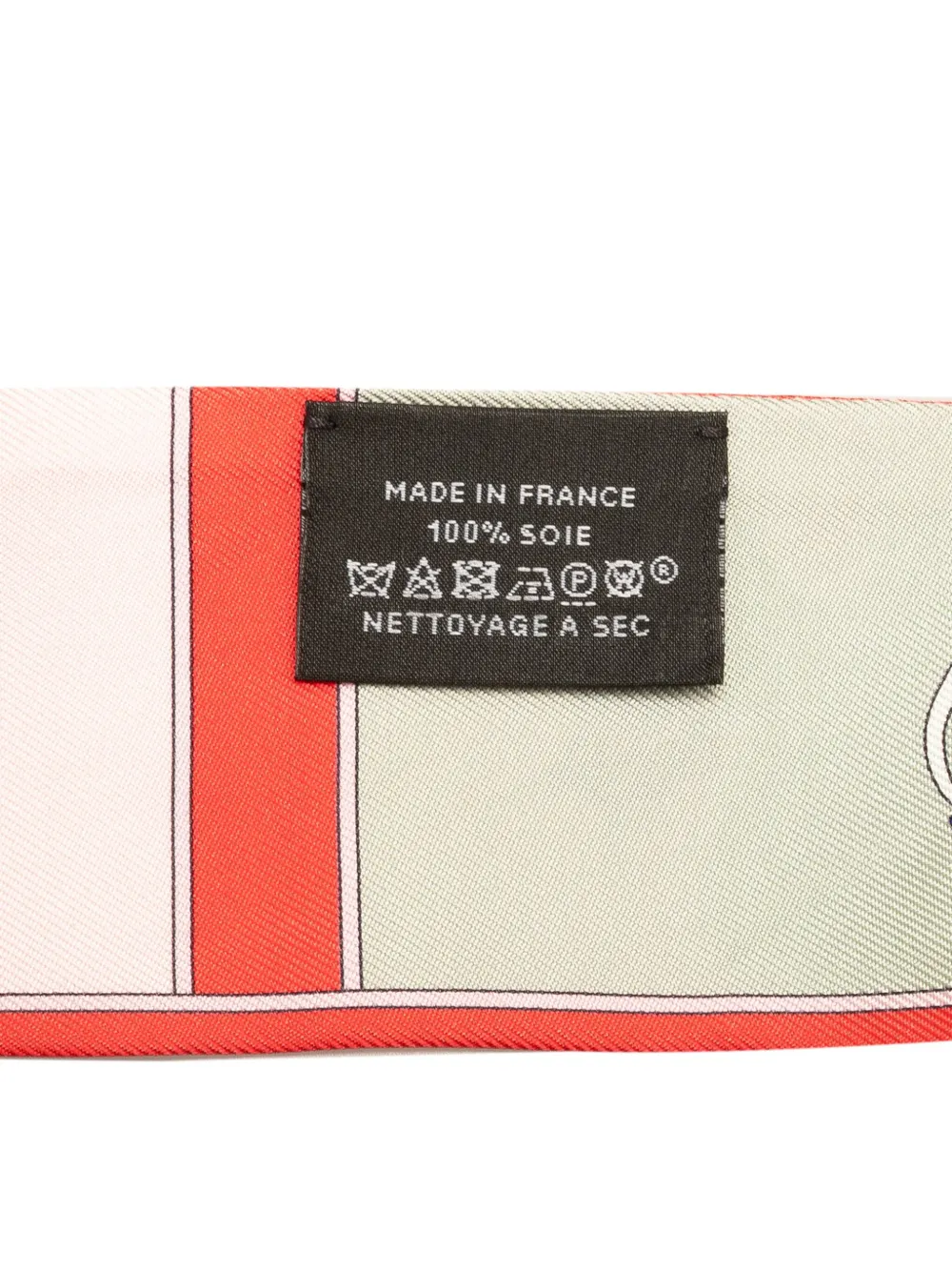 Pre-owned Hermes 20th Century Camalis Silk Twilly Scarf Scarves In Orange