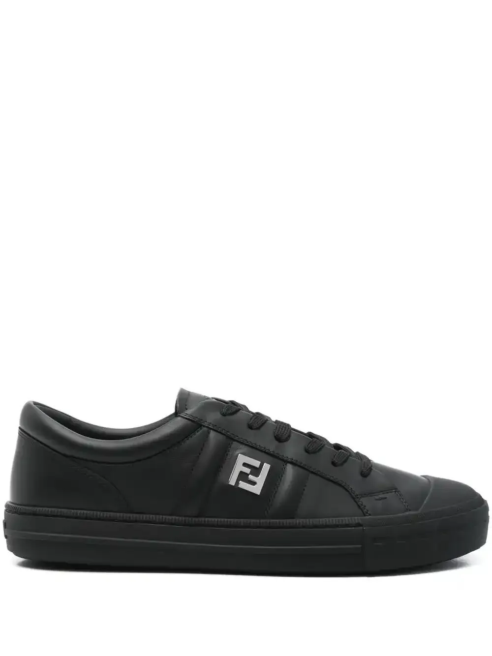 Shop Fendi Domino Sneakers In Black