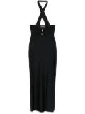 mvp wardrobe cut-out midi dress - Black