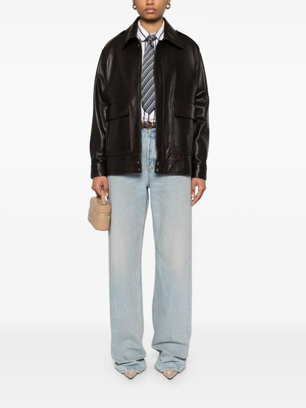 Saint Laurent Jeans met V-taille - Blauw