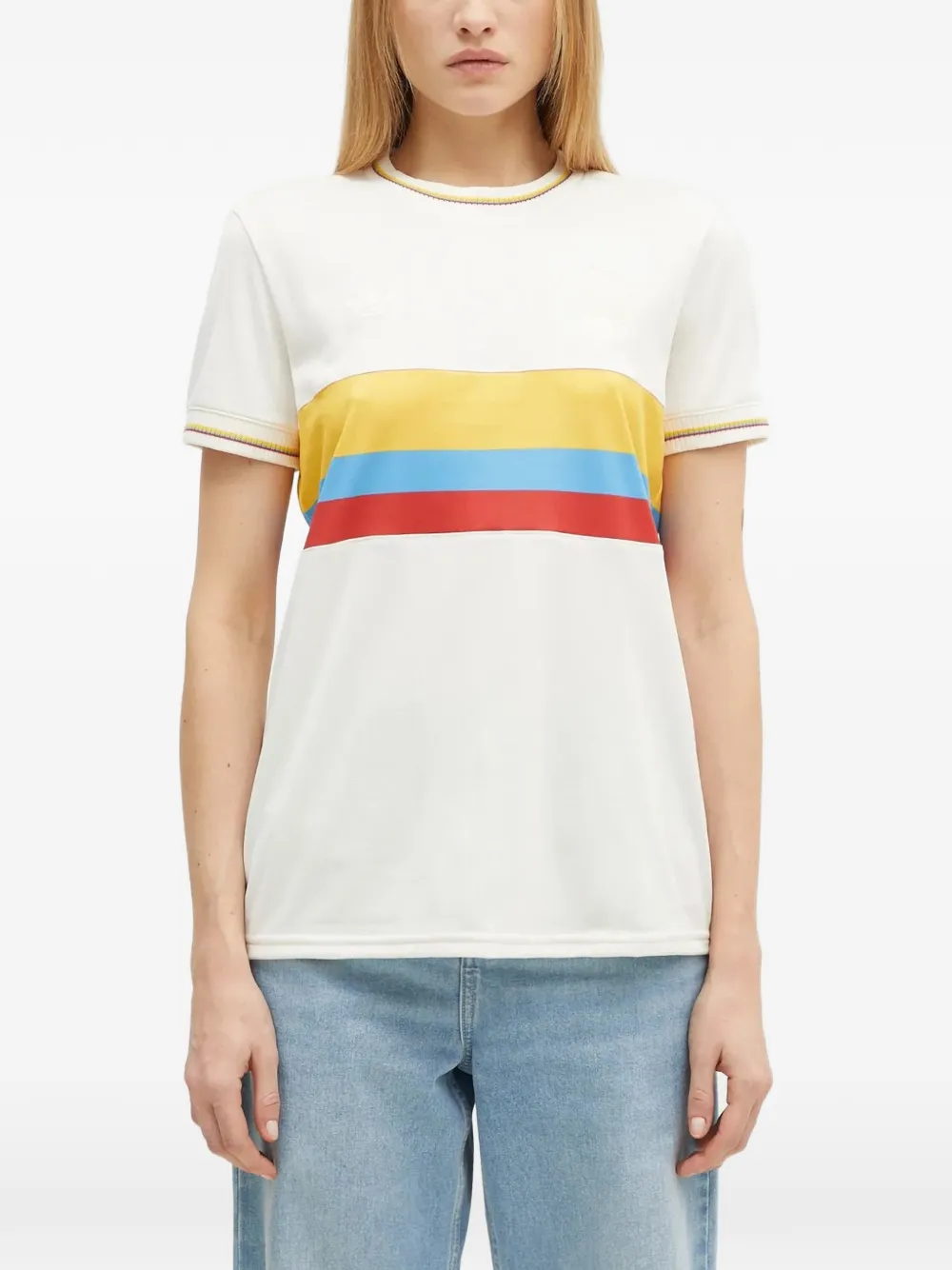 adidas crew-neck T-shirt - Bianco