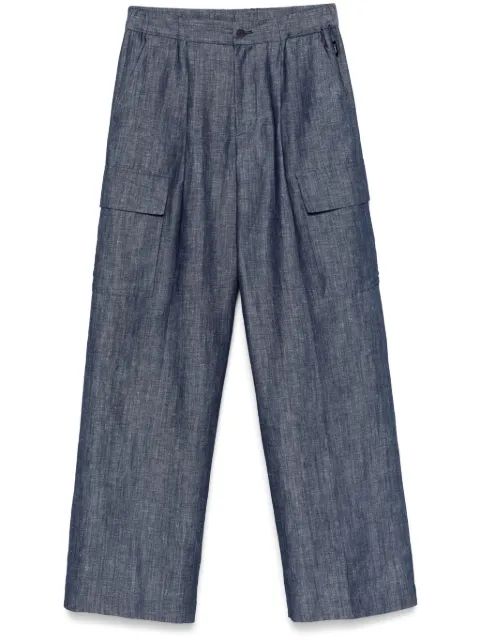 Hevo pantalones cargo con diseño recto